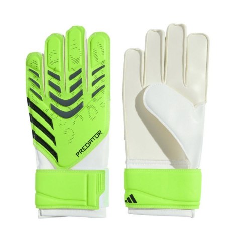 Rękawice bramkarskie adidas Predator Training limonkowe Jr JN5362
