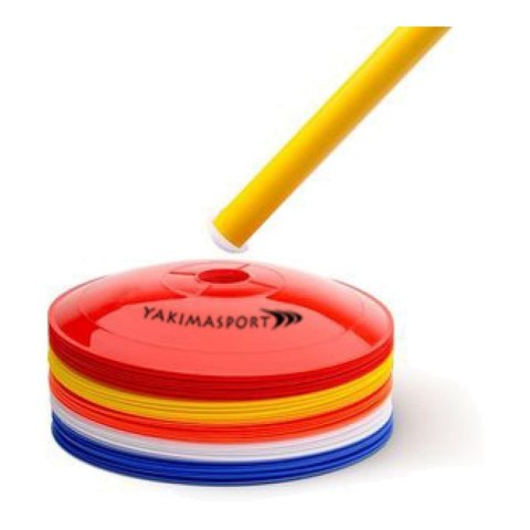 Stożki treningowe Yakima ze stojakiem zbierającym 100328 40szt.