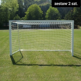 Zestaw przenośnych bramek piłkarskich 300x155 cm ŻAK z siatkami (kompletny zestaw - 2 szt.)