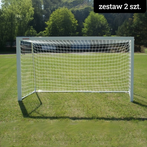 Zestaw przenośnych bramek piłkarskich 300x155 cm ŻAK z siatkami (kompletny zestaw - 2 szt.)